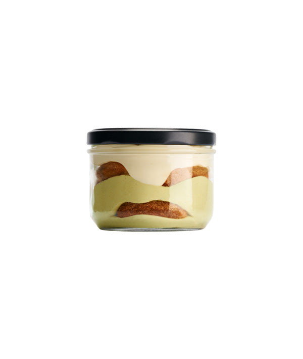 TIRAMISÙ CREMA PISTACCHIO MONOPORZIONE LO SPECIALISTA 
VASO VETRO GR 115 PZ 12