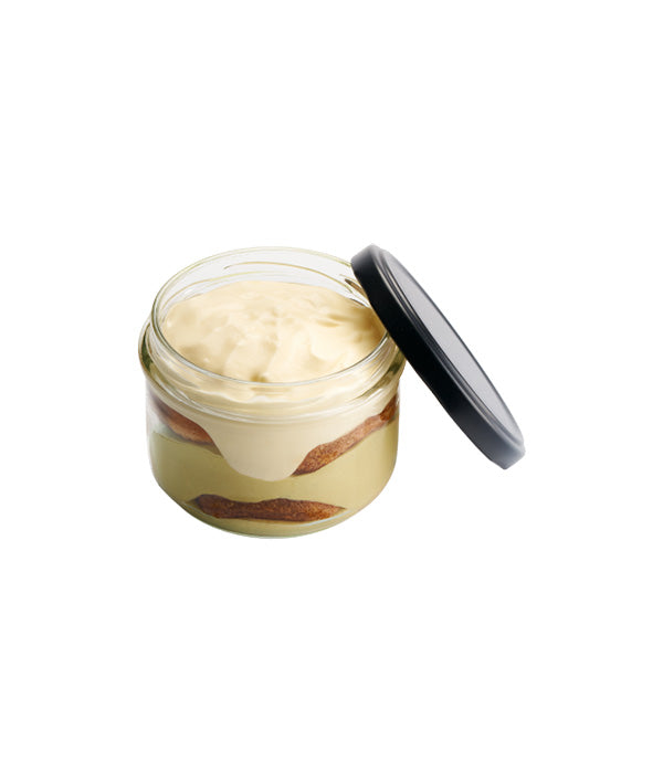 TIRAMISÙ CREMA PISTACCHIO MONOPORZIONE LO SPECIALISTA 
VASO VETRO GR 115 PZ 12