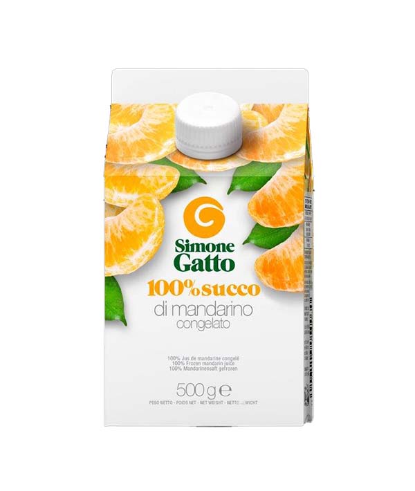 SUCCO DI MANDARINO 100% CONGELATO PZ 24 GATTO KG 0,5