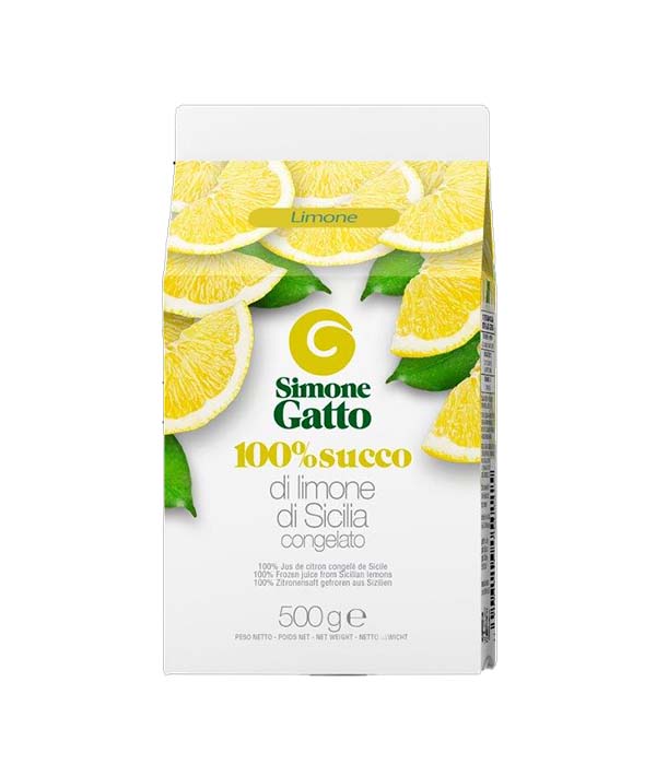 SUCCO DI LIMONE 100% CONGELATO PZ 24 SIMONE GATTO KG 0,5