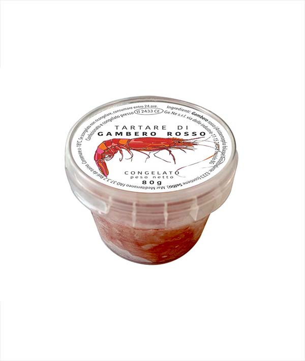 TARTARE GAMBERO ROSSO MEDITERRANEO GR 80