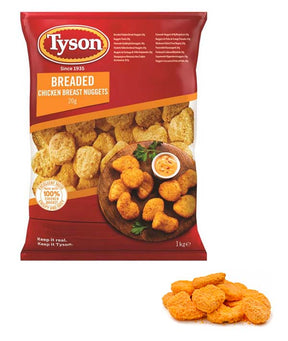 BREADED CHICKEN BREAST NUGGETS PZ 3X1 TYSON KG 3