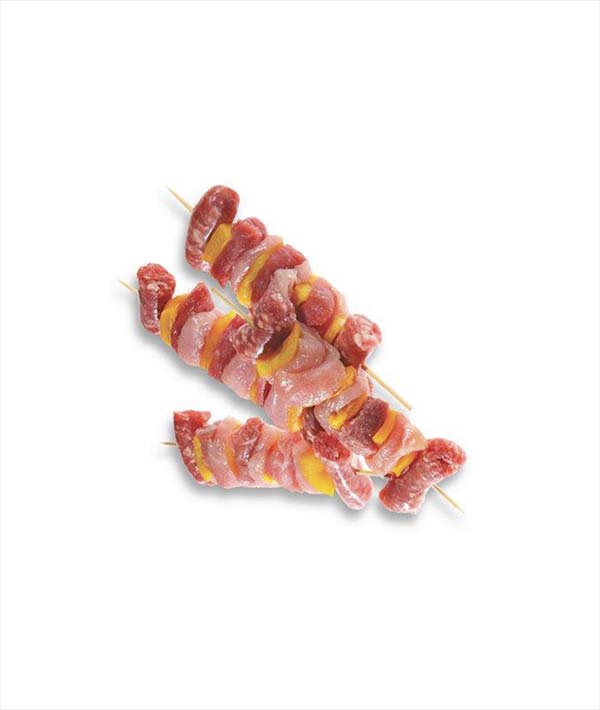 SPIEDINI MISTI CON SALSICCIA PZ 16/18 GR 230 KG 4