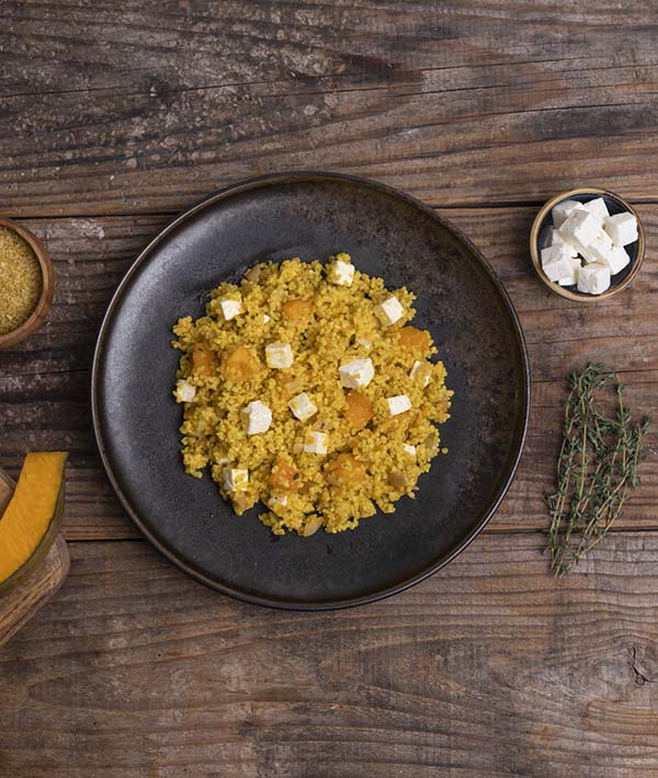 INSALATA DI BULGUR CON ZUCCA E FETA GRECA BOCON KG 1