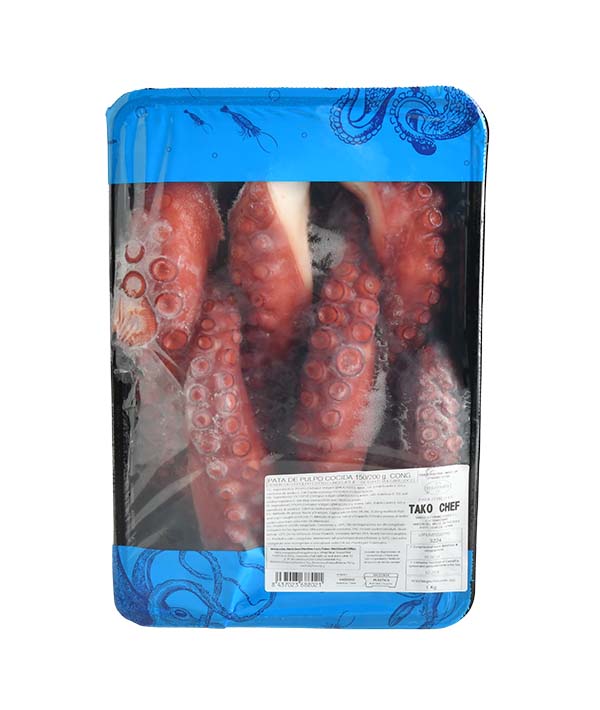 TENTACOLI DI POLPO FAO 34 PRECOTTI 8 PZ GR 150/200 VASCHETTA KG 1