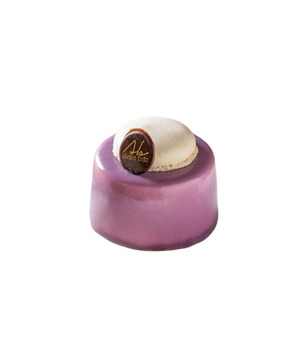 MONOPORZIONE MORELLINA CON MOUSSE DI MANDORLE E MORE 
GR 100 PZ 12