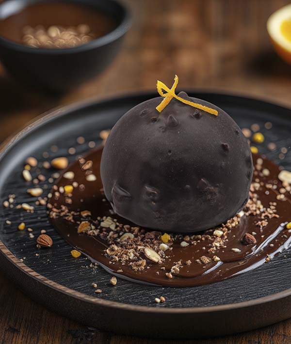 MONOPORZIONE CIOCCOLATO/RHUM CON LATTE DI BUFALA GR 120 PZ 12