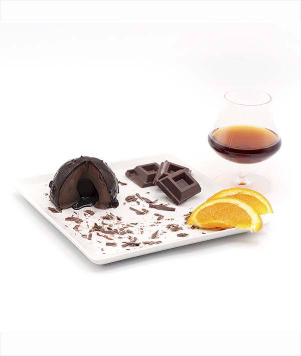 MONOPORZIONE CIOCCOLATO/RHUM CON LATTE DI BUFALA GR 120 PZ 12