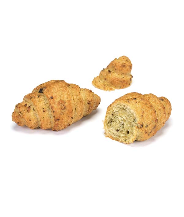 MINI CROISSANT MULTICEREALI CON ORTICA VEGANO GR 30 PECJAK KG 1
