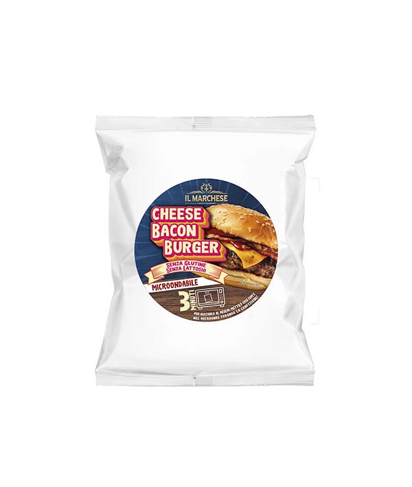 CHEESEBACON BURGHER PRONTO SENZA GLUTINE GR 210