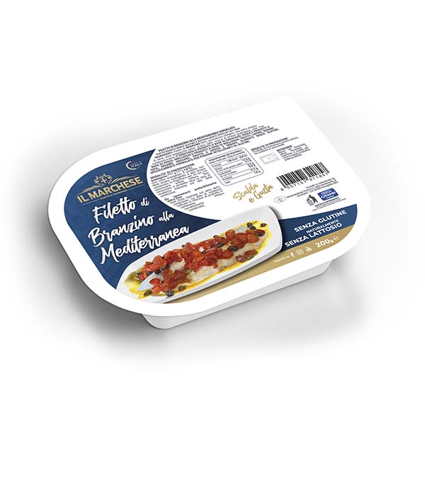 BRANZINO ALLA MEDITERRANEA S/GLUT UNCONVENTIONAL FOOD GR 200