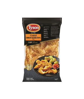 COATED CRUNCHY CHICKEN STRIPS TYSON KG 1