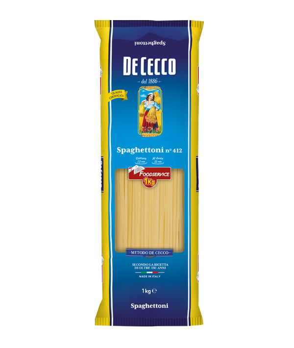 PASTA DE CECCO SEMOLA 412 SPAGHETTONI FOOD SERVICE KG 1