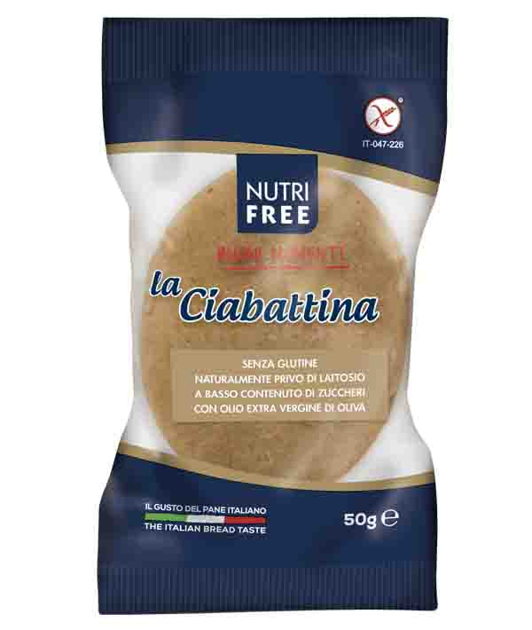 PANE LA CIABATTINA SENZA GLUTINE GR 50X12