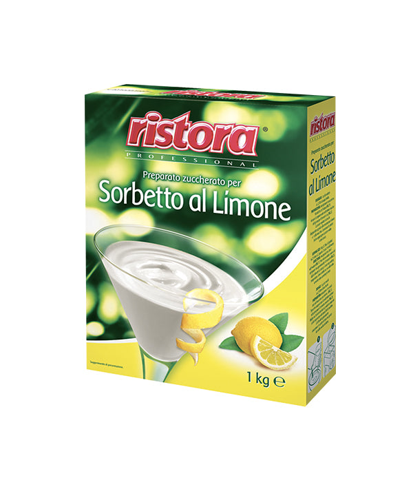 PREPARATO SORBETTO LIMONE CON ZUCCHERO RISTORA KG 1