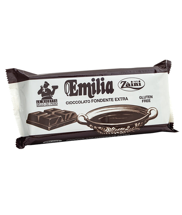 CIOCCOLATO FONDENTE EMILIA 50% SENZA GLUTINE ZAINI KG 1