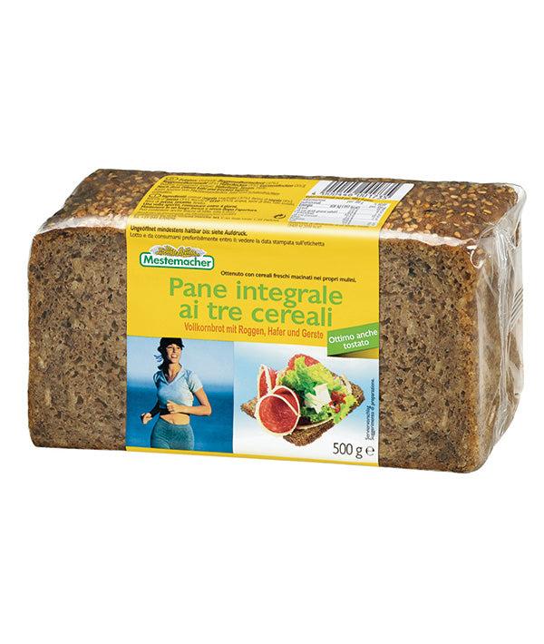 PANE INTEGRALE 3 CEREALI AFFETTATO MESTEMACHER GR 500