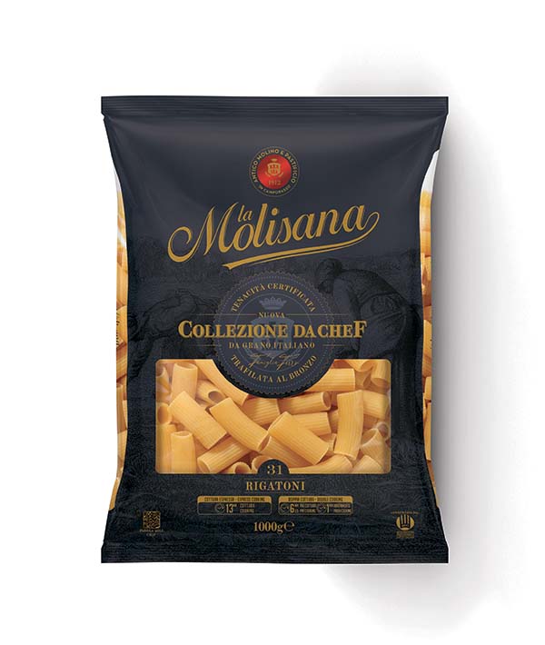 PASTA MOLISANA CHEF 100% ITALIANA 31 RIGATONI KG 1