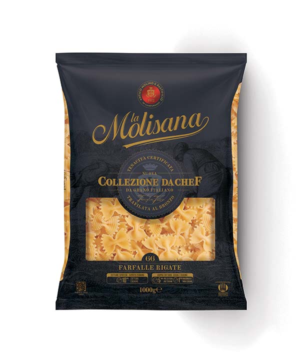 PASTA MOLISANA CHEF 100% ITALIANA 66 FARFALLE RIGATE KG 1