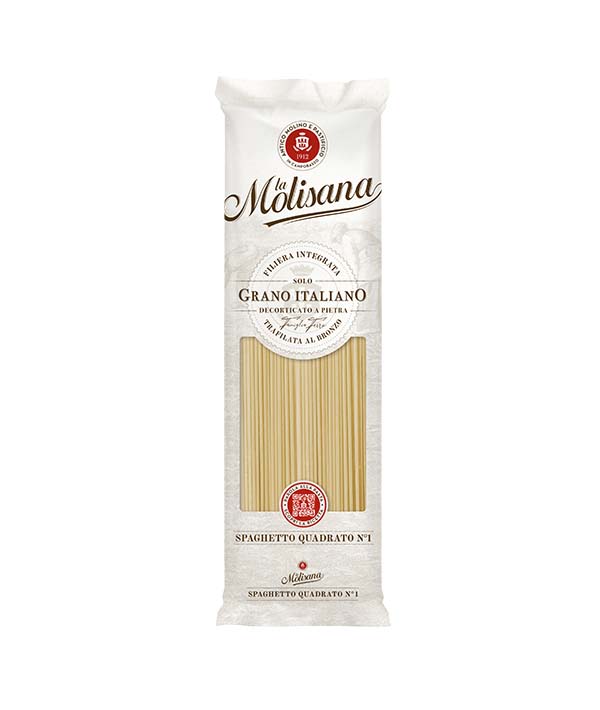 PASTA MOLISANA CHEF 100% ITALIANA 4 SPAGHETTO BUCATO
QUADRATO GR 500