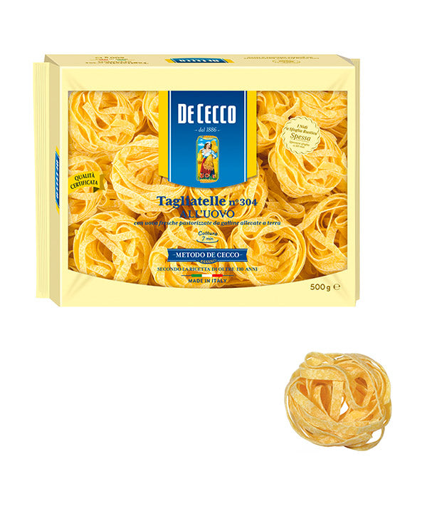 PASTA ALL'UOVO DE CECCO 304 TAGLIATELLE GR 500