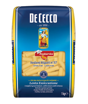 PASTA DE CECCO SEMOLA 57 SEDANI RIGATI FOOD SERVICE KG 1