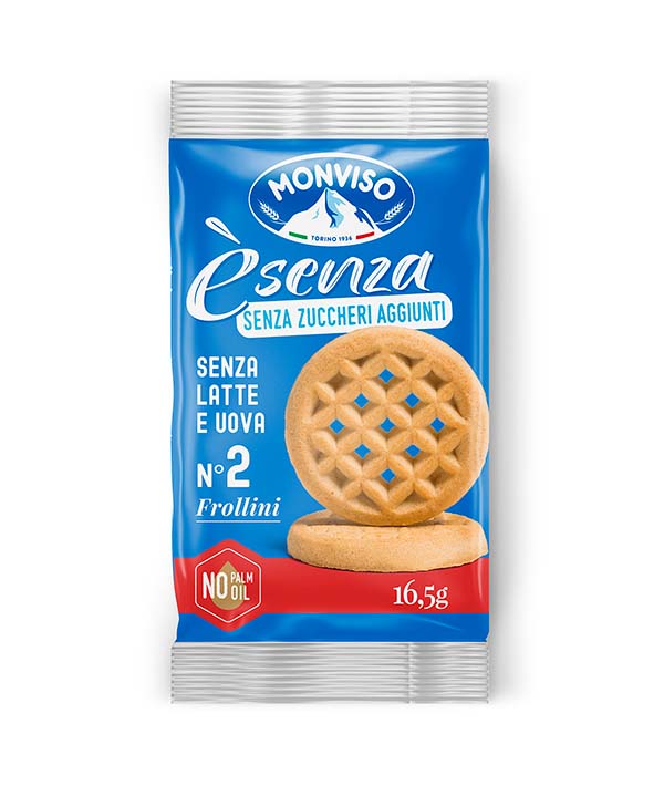 BISCOTTI FROLLINO 2 PZ SENZA ZUCCHERO GR 16,5 MONVISO PZ 150