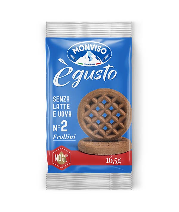 BISCOTTI FROLLINI CACAO 2PZ GR 16,5 MONVISO PZ 150