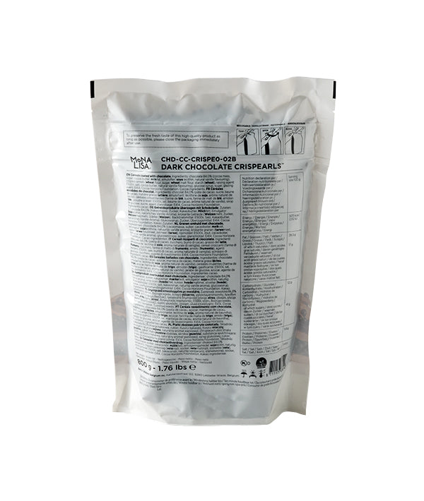 CRISPEARLS CIOCCOLATO FONDENTE MONALISA GR 800