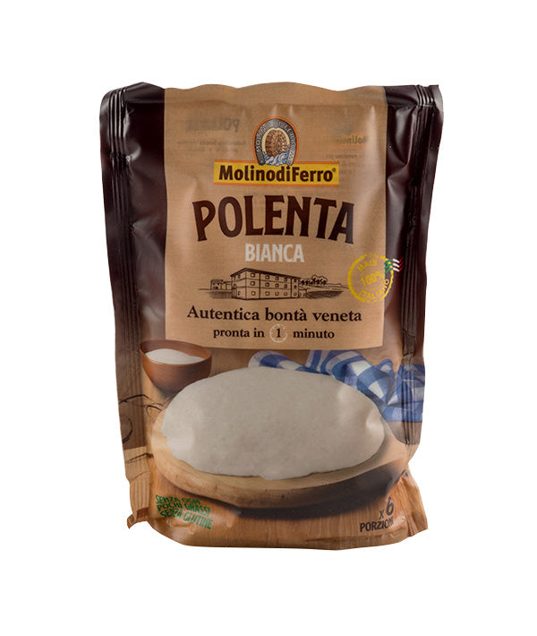 FARINA POLENTA BIANCA ISTANTANEA SENZA GLUTINE 
MOLINO DI FERRO GR 360
