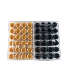 TARTELLETTA MINI NEUTRA ASSORTITA BIANCO/NERO ROTONDA
MM 38 PZ 192