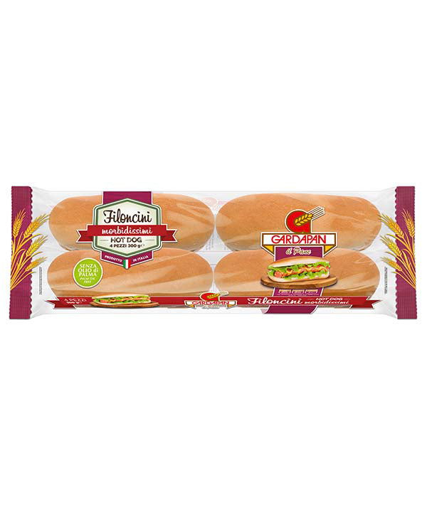 FILONCINI HOT-DOG SENZA SESAMO GR 75 GARDAPAN PZ 4
