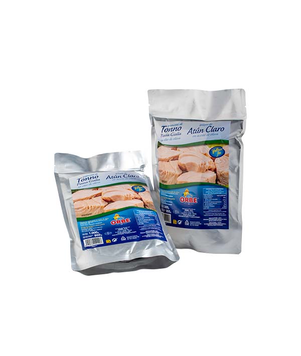 TRANCETTI DI TONNO YELLOWFIN IN OLIO DI OLIVA BUSTA KG 1