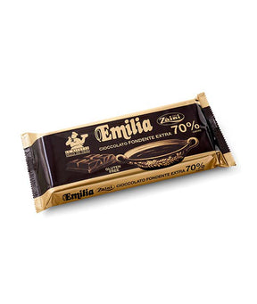 CIOCCOLATO FONDENTE EMILIA 70% SENZA GLUTINE ZAINI KG 1