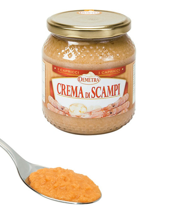 CREMA SCAMPI VASO VETRO DEMETRA GR 540