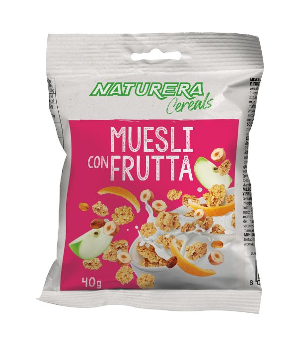 MUESLI FRUTTA MONODOSE GR 40 NATURERA PZ 50