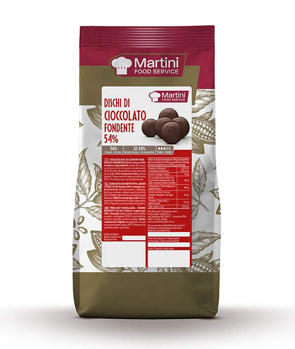 CIOCCOLATO FONDENTE DISCHI SENZA GLUTINE MASTER MARTINI KG 1