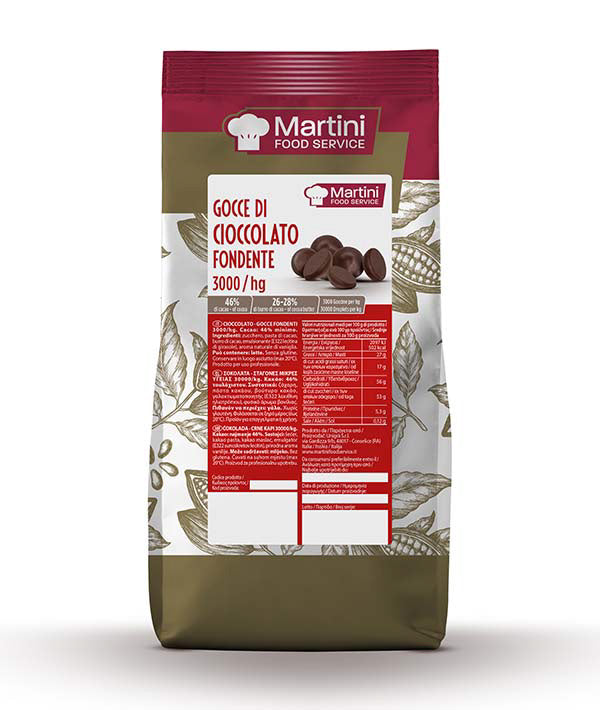 GOCCE DI CIOCCOLATO FONDENTE 46% MARTINI KG 1