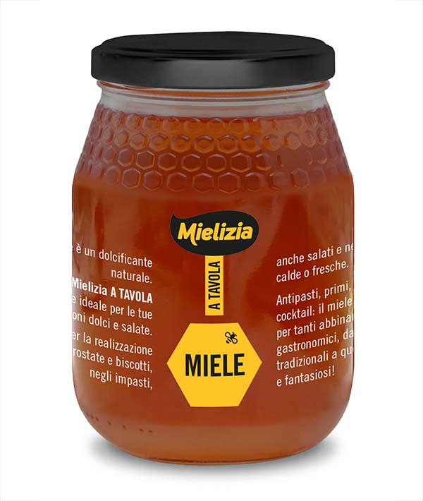 MIELE MILLEFIORI VASO VETRO MIELIZIA KG 1