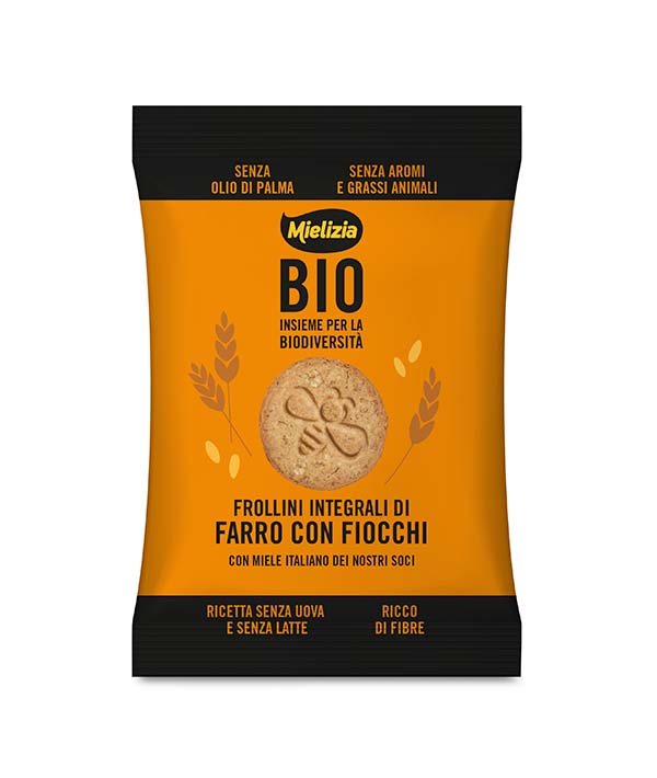 BISCOTTI FROLLINI DI FARRO CON FIOCCHI GR16 MIELIZIA PZ 100