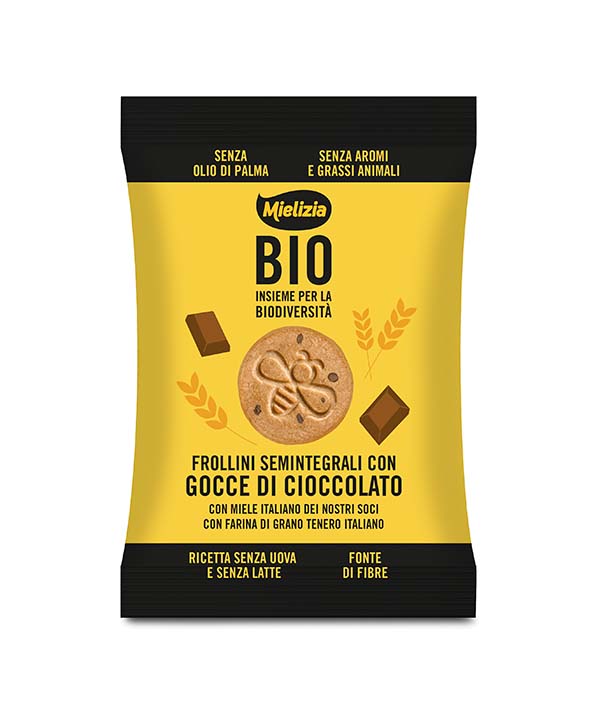 BISCOTTI FROLLINI SEMINTEGRALI CON GOCCE DI CIOCCOLATO
GR 16 MIELIZIA PZ 100