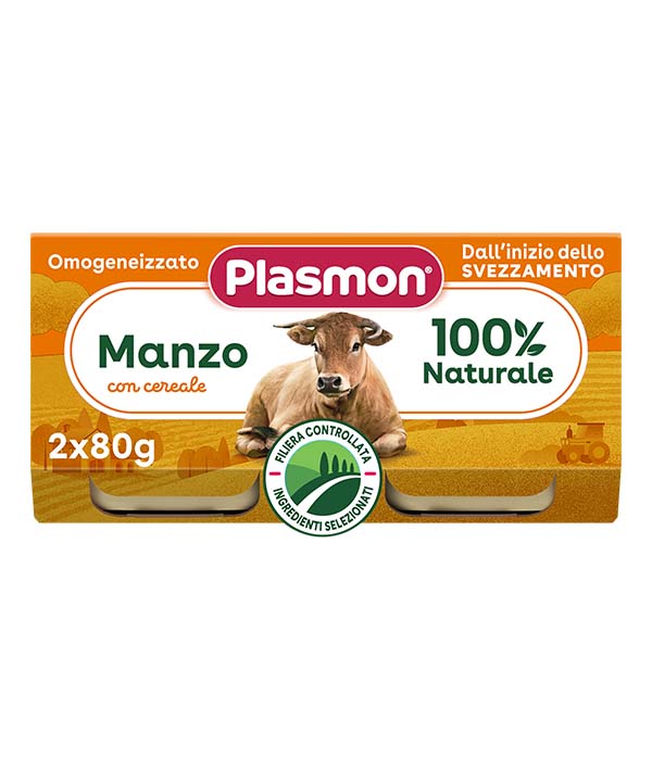 OMOGENEIZZATO DI MANZO GR 80X2 PLASMON PZ 12