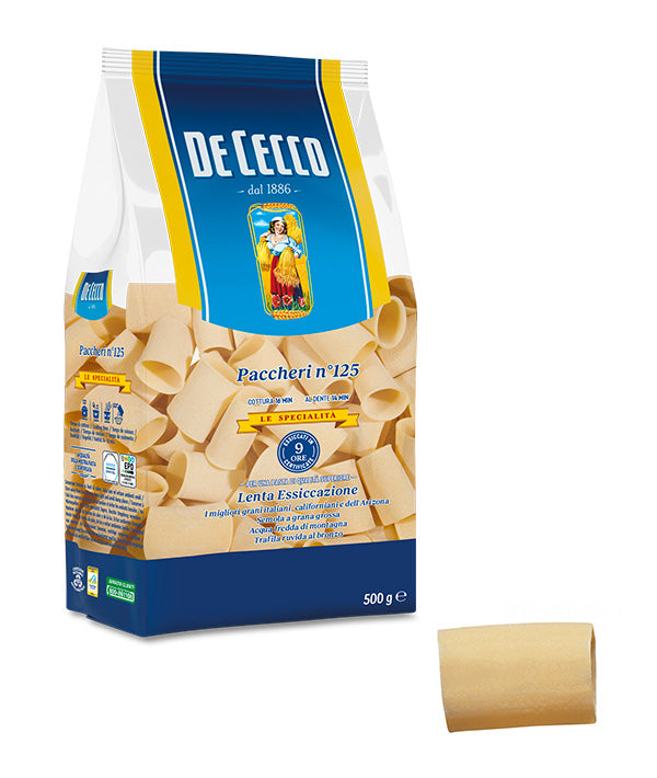 PASTA DE CECCO SEMOLA SPECIALITA' 125 PACCHERI GR 500