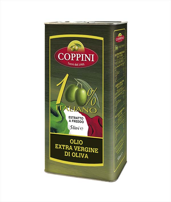 OLIO EXTRA VERGINE DI OLIVA LATTA 100% ITALIANO COPPINI LT 5