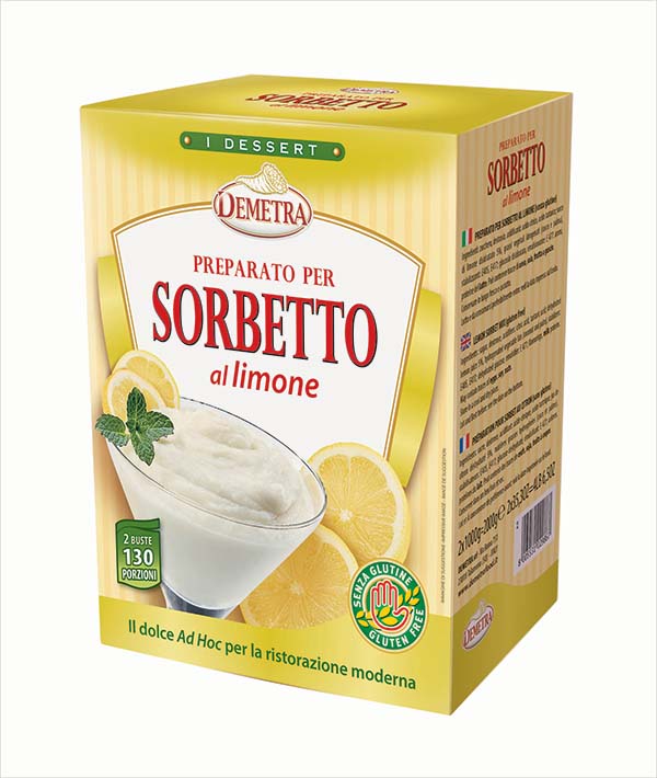 PREPARATO PER SORBETTO AL LIMONE DEMETRA KG 2