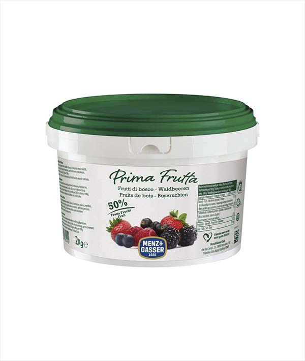 CONFETTURA EXTRA FRUTTI DI BOSCO CON PEZZI PRIMA FRUTTA MENZ & GASSER KG 2