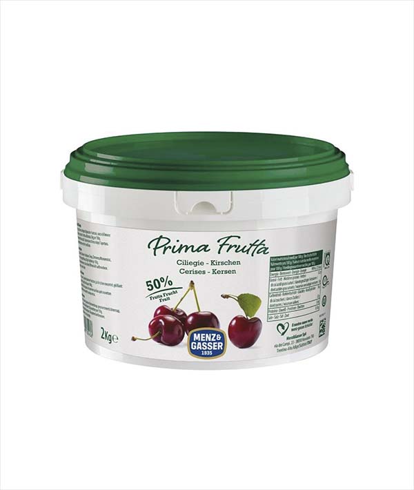 CONFETTURA EXTRA CILIEGIA CON PEZZI PRIMA FRUTTA MENZ & GASSER 
KG 2
