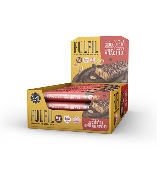 BARRETTA ENERGETICA CIOCCOLATO/BURRO DI ARACHIDI GR 55 FULFIL 
PZ 15