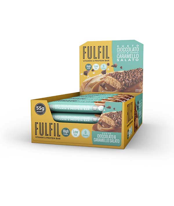 BARRETTA ENERGETIC CIOCCOLATO/CARAMELLO SALATO GR 55 FULFIL PZ 15