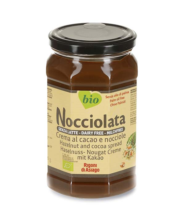 NOCCIOLATA VASO VETRO SENZA LATTOSIO BIO RIGONI ASIAGO GR 830